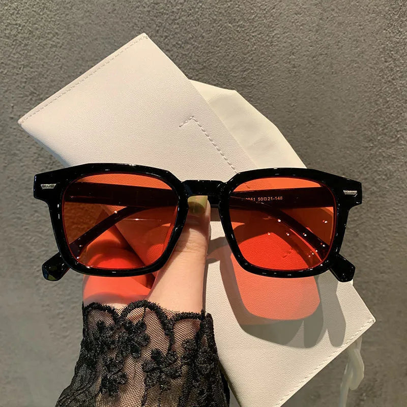 Fashion Sunglasses Classic Retro Square Glasses Women Brand Vintage Travel  Rectangle Sun Glasses Female Eyewear Anti-Glare ﻿