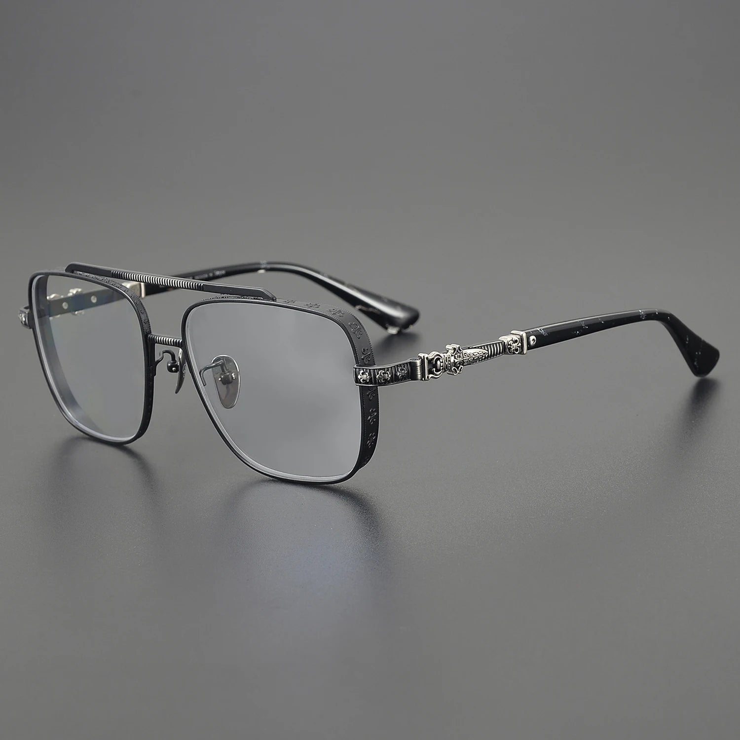 Men's Pilot Fashion Square Glasses Frame Titanium Luxury Women Optical Prescription Multifocal High Quality Myopia Glasses