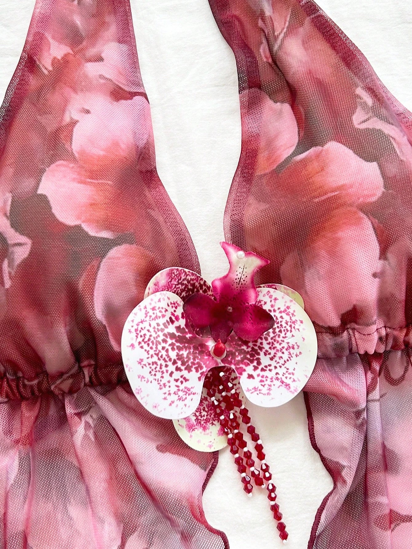Women Flower print Two Pieces Outfits For Daily Wear tank top and skirt