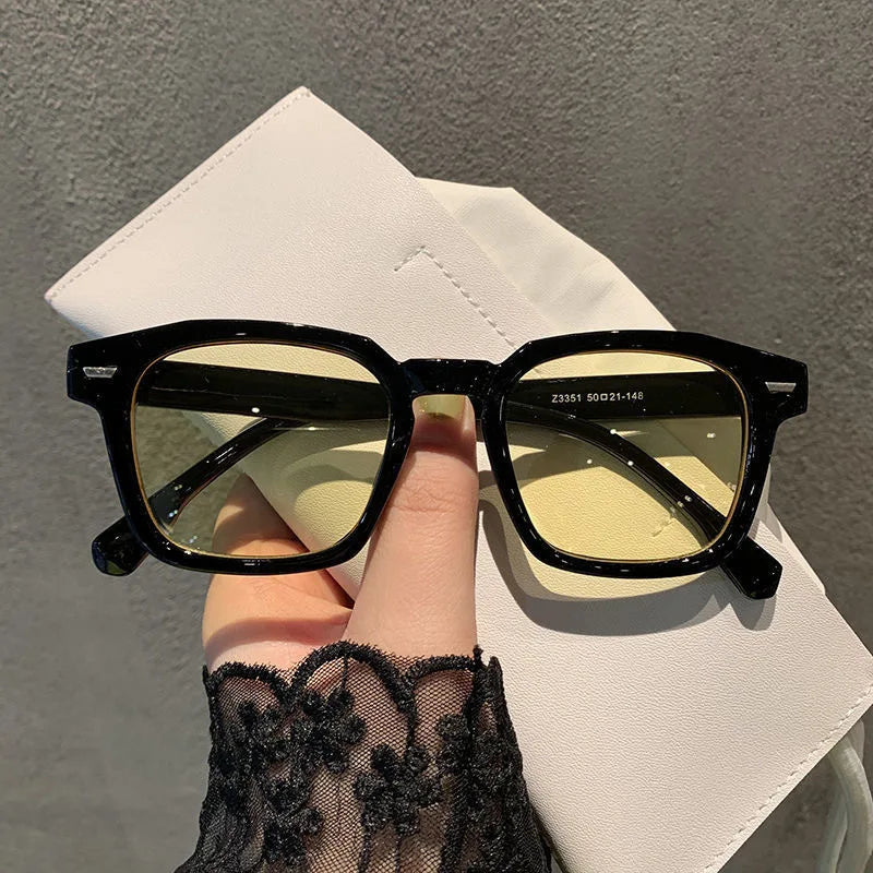 Fashion Sunglasses Classic Retro Square Glasses Women Brand Vintage Travel  Rectangle Sun Glasses Female Eyewear Anti-Glare ﻿