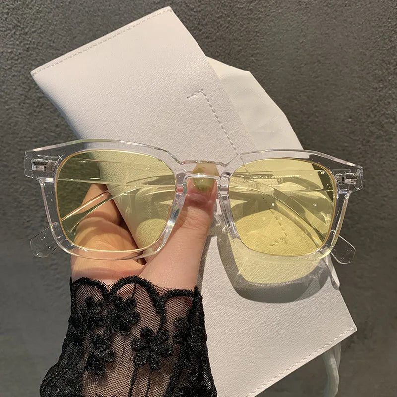 Fashion Sunglasses Classic Retro Square Glasses Women Brand Vintage Travel  Rectangle Sun Glasses Female Eyewear Anti-Glare ﻿